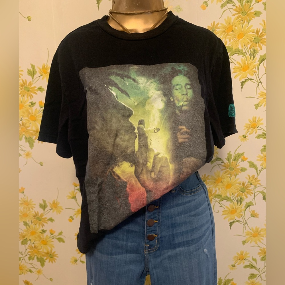 Bob Marley shoe palace short sleeve T-shirt in black size M